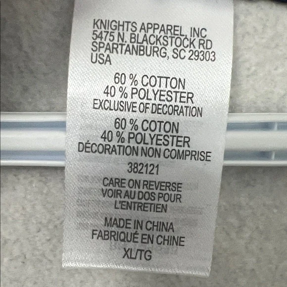 NHL Gray and Blue Edmonton Oilers Zip-Up Hoodie Large Logo Size XL - Picture 7 of 10